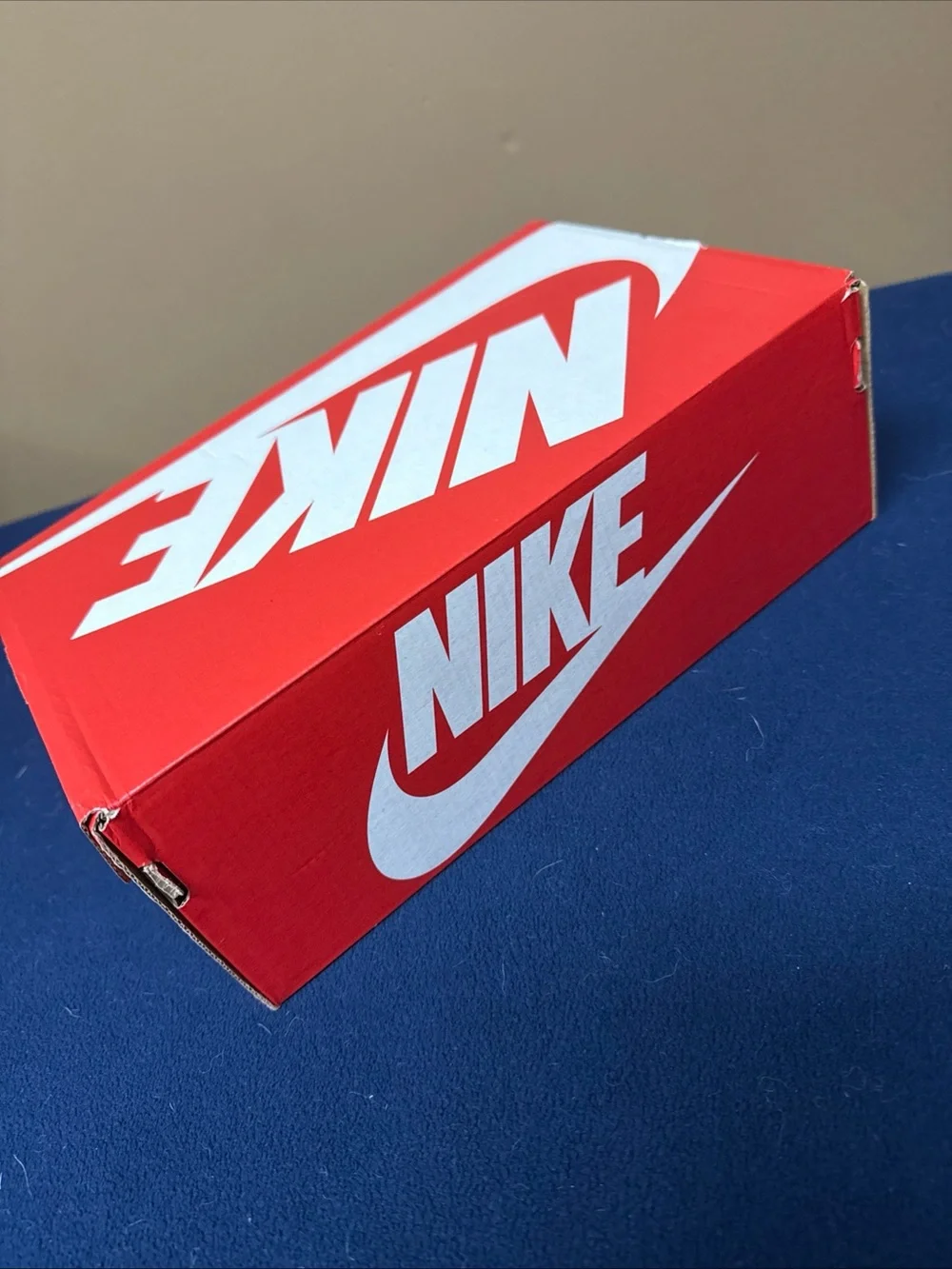 Nike Empty  Shoe Replacement Box 11.5 x 7.5”x 4”  Red White Swoosh Tissue